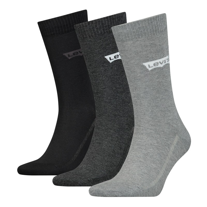 3 pares de calcetines Levis al mejor precio - gris, antracita y