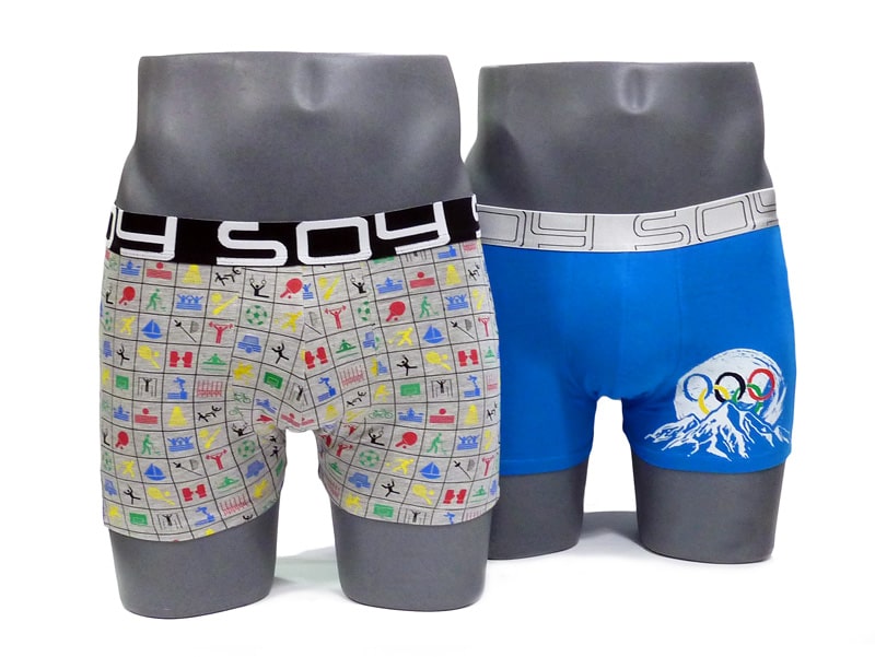 Pack 2 calzoncillos Soy Underwear diseños de los Juegos Olímpicos - Varela Intimo