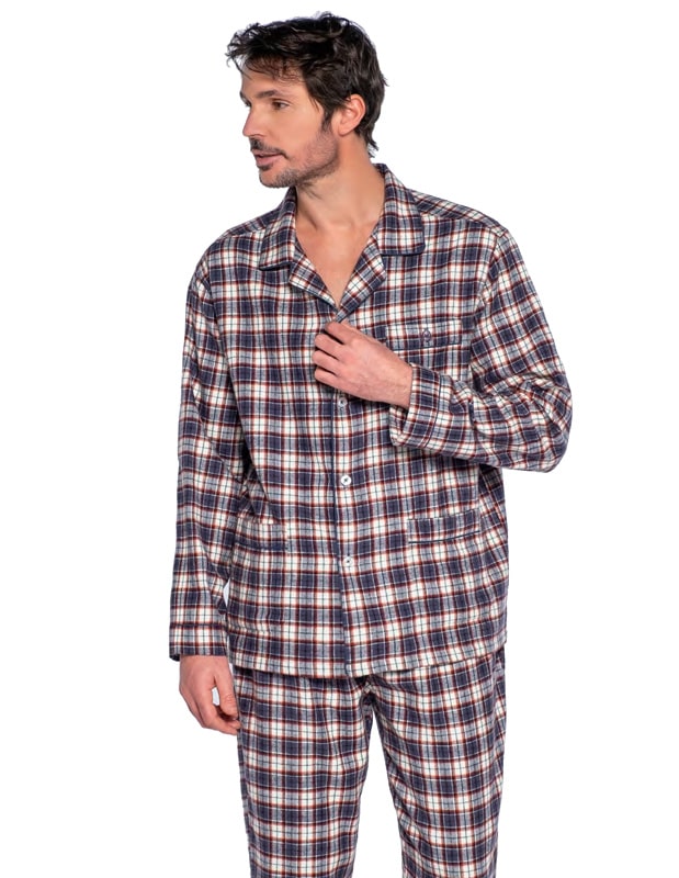 Ocurrir nudo Leer Pijama de franela de estilo "camisa de leñador" de Guasch - Varela Intimo