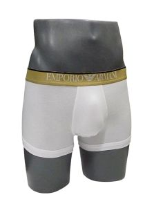 Boxer Emporio Armani en algodón en blanco con dorado