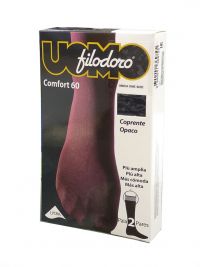 Filodoro Hombre Comfort 60 - Calcetín alto ejecutivo en negro - Varela  Intimo