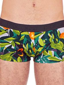 Calzoncillo de HOM con estampado vegetal en vivos colores