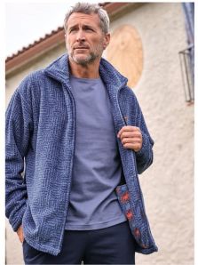 Parka Polar Massana Corta estampada puntos en azul medio