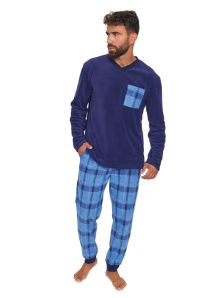 Pijama Alpina Térmico Polar en azul marino con puños
