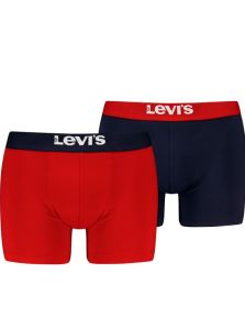 Pack 2 Boxers Levi´s en rojo y azul marino