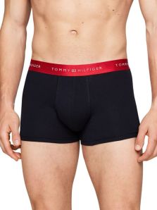 Caja con tes calzoncillos boxers de Tommy Hilfiger en azul marino