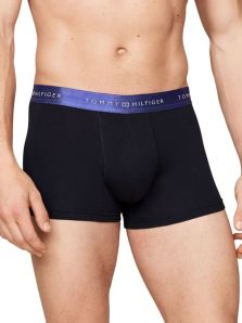 Caja con tes calzoncillos boxers de Tommy Hilfiger en azul marino